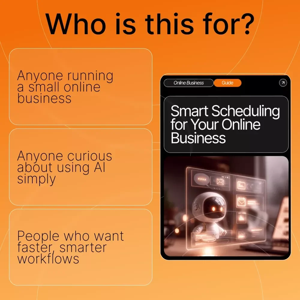 AI for Small Online Businesses Guide – Digital Download, Small Business AI Toolkit, AI Assistant Starter Guide, Ecommerce & Freelancer Productivity Resource