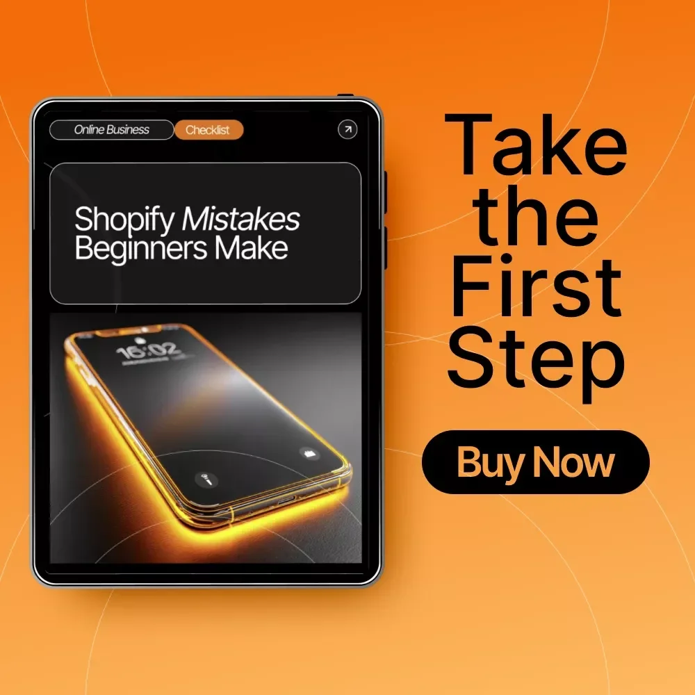 Shopify Mistakes Beginners Make | Printable eCommerce Checklist | Learn How to Avoid Common Shopify Errors and Build a Profitable Store