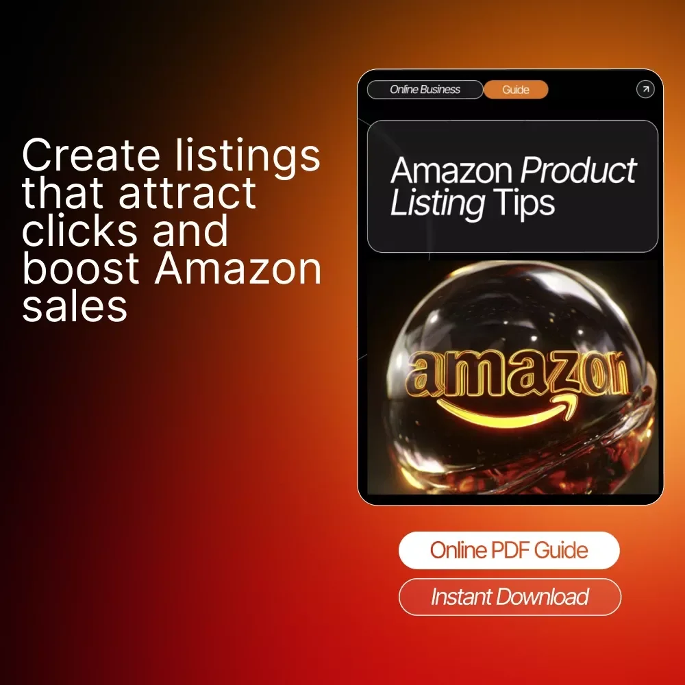 Amazon Product Listing Tips | Beginner-Friendly Guide to Optimizing Titles, Descriptions & Images | Digital Download