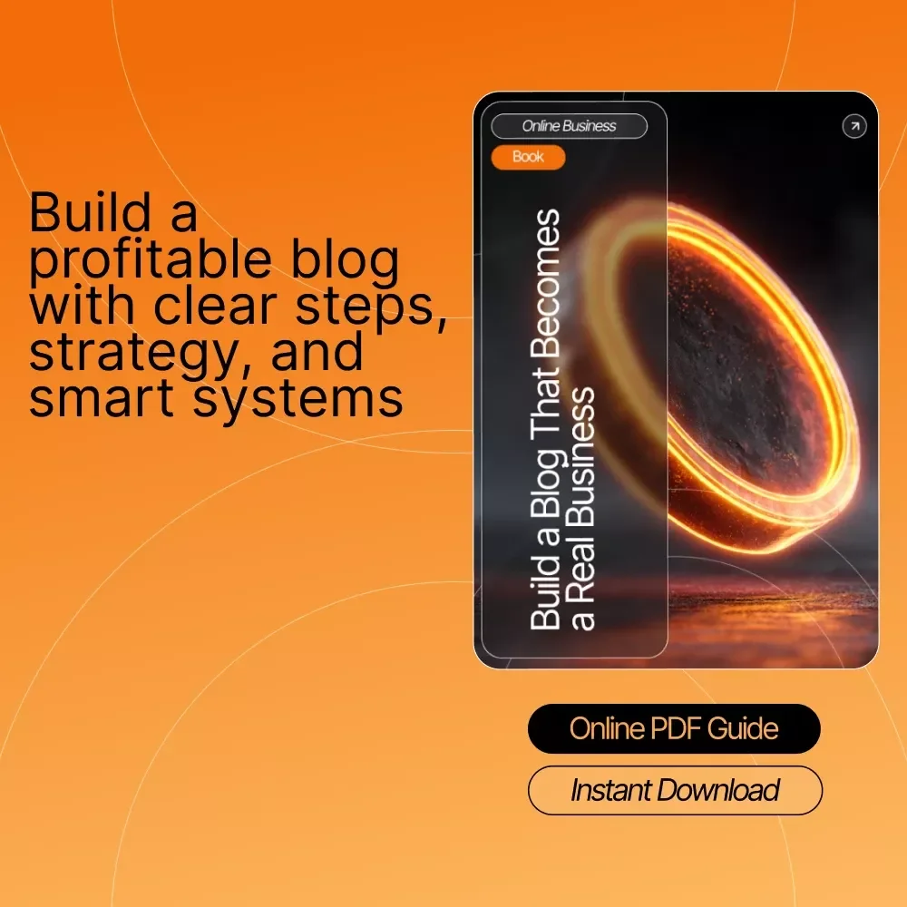 Build a Blog That Becomes a Real Business | Blogging for Beginners eBook | How to Turn a Blog Into a Business | Monetization, Content & AI Growth Guide