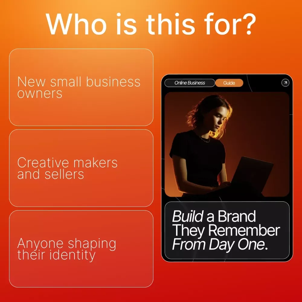 Build a Brand They Remember From Day One | Guide for Entrepreneurs & Creatives | Brand Basics for Beginners eBook | Digital Download Branding Workbook