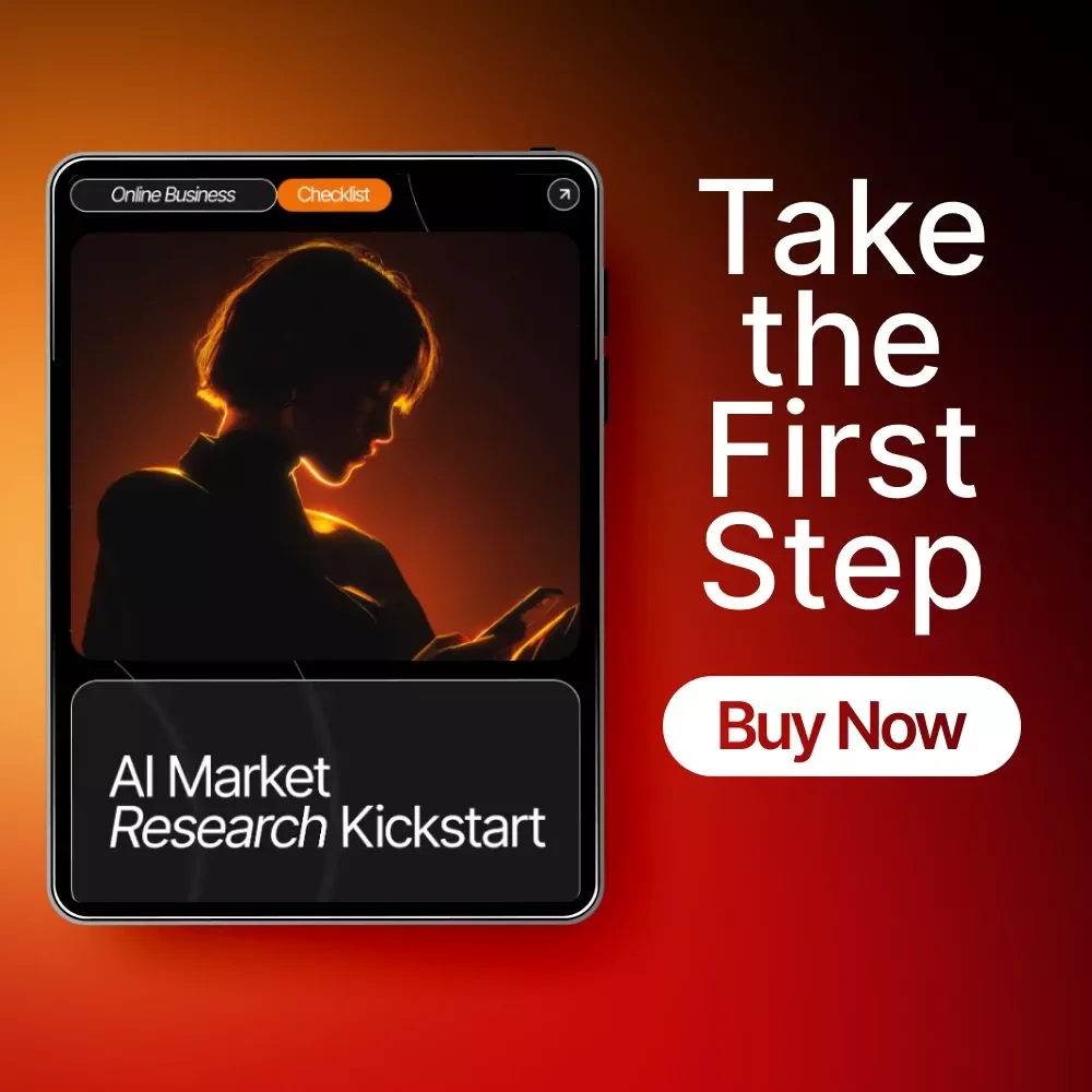 AI Market Research Kickstart – How to Use AI for Market Research Checklist, Digital Download for Entrepreneurs, Small Business & Creators
