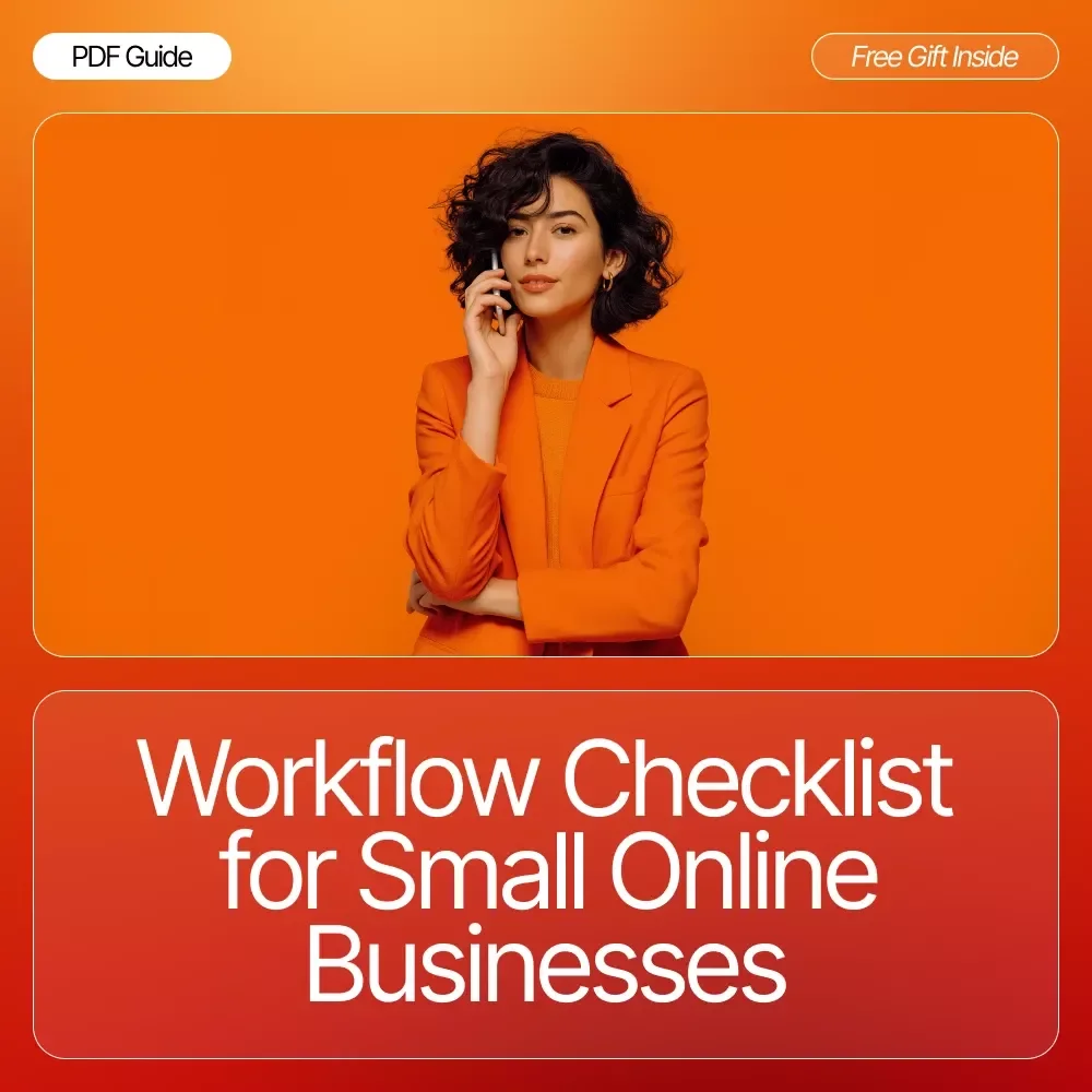 Workflow Checklist for Small Online Businesses – Ultimate Productivity Planner, Small Biz Workflow Examples, Digital Download Checklist for Entrepreneurs