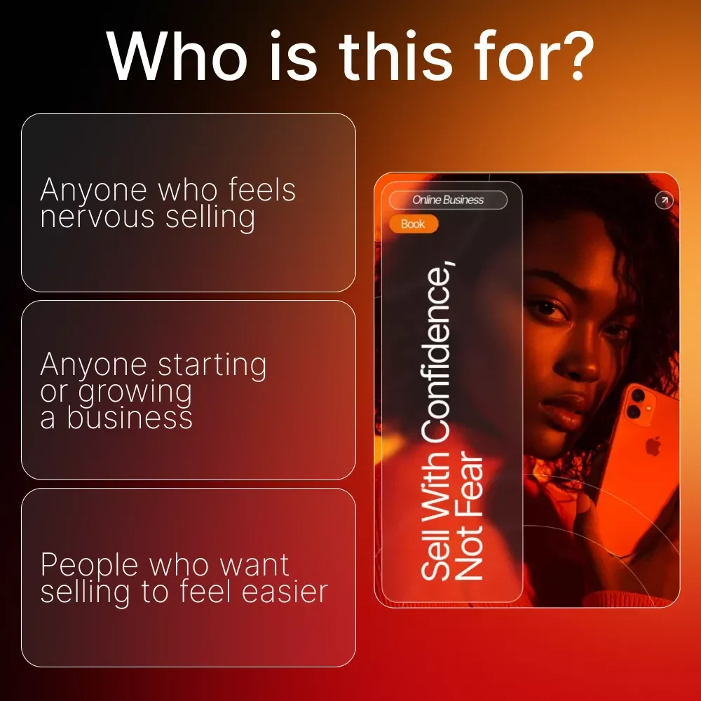 Sell With Confidence, Not Fear – Overcome the Fear of Selling eBook | Mindset Guide for New Entrepreneurs | How to Overcome Fear of Selling