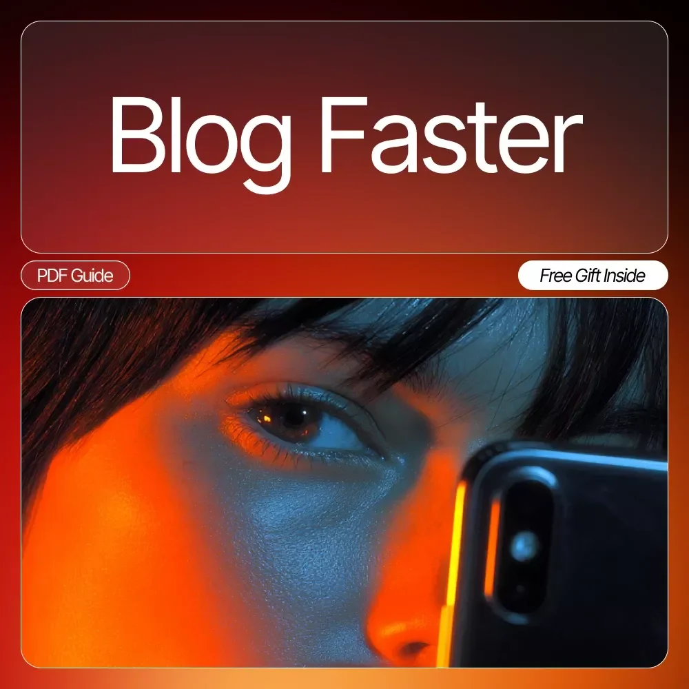 Blog Faster | AI for Writing Blog Posts Faster Checklist | Blogging Workflow, Content Creation Guide, Productivity Printable, Digital Download