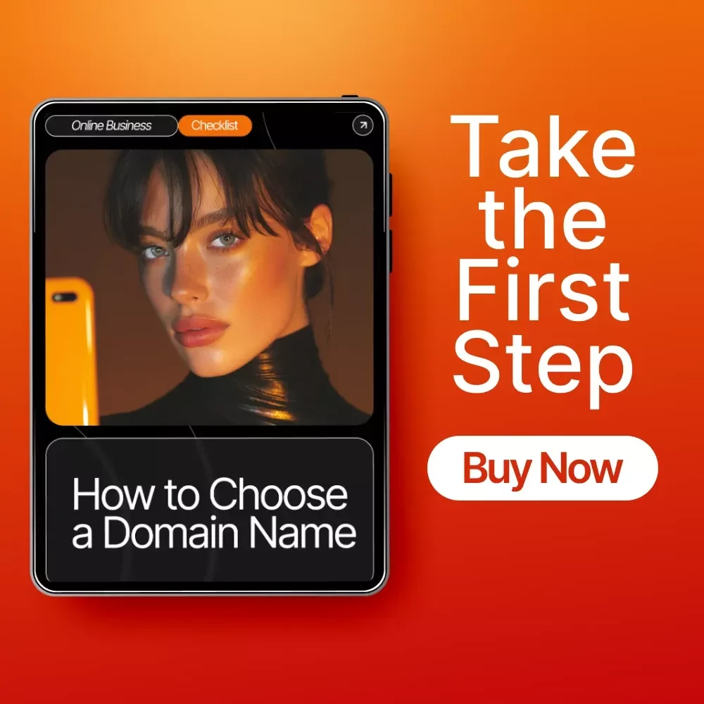 How to Choose a Domain Name Checklist | SEO-Friendly Digital Download for Entrepreneurs, Small Business Owners, and Creators | Brand Naming Guide for Beginners