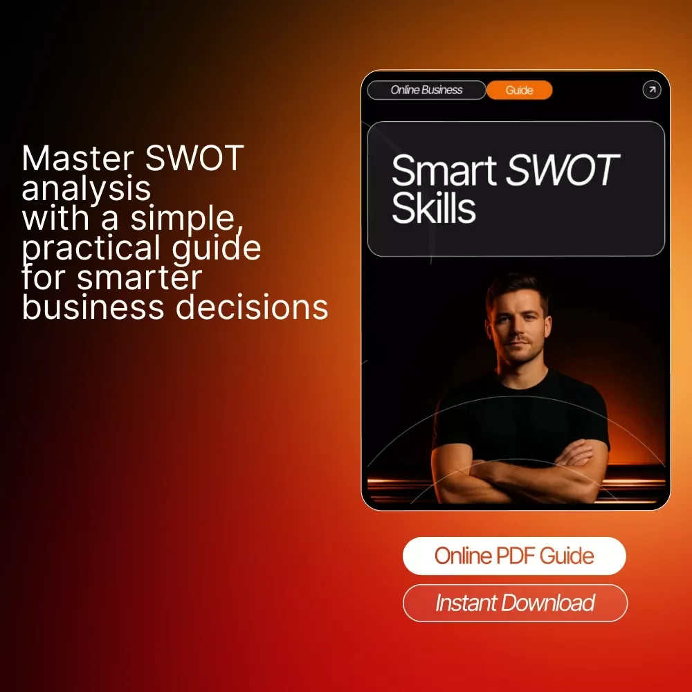 Smart SWOT Skills — Ultimate SWOT Analysis Guide for Entrepreneurs | How to Do a SWOT Analysis for Your Business | Printable & Digital Download