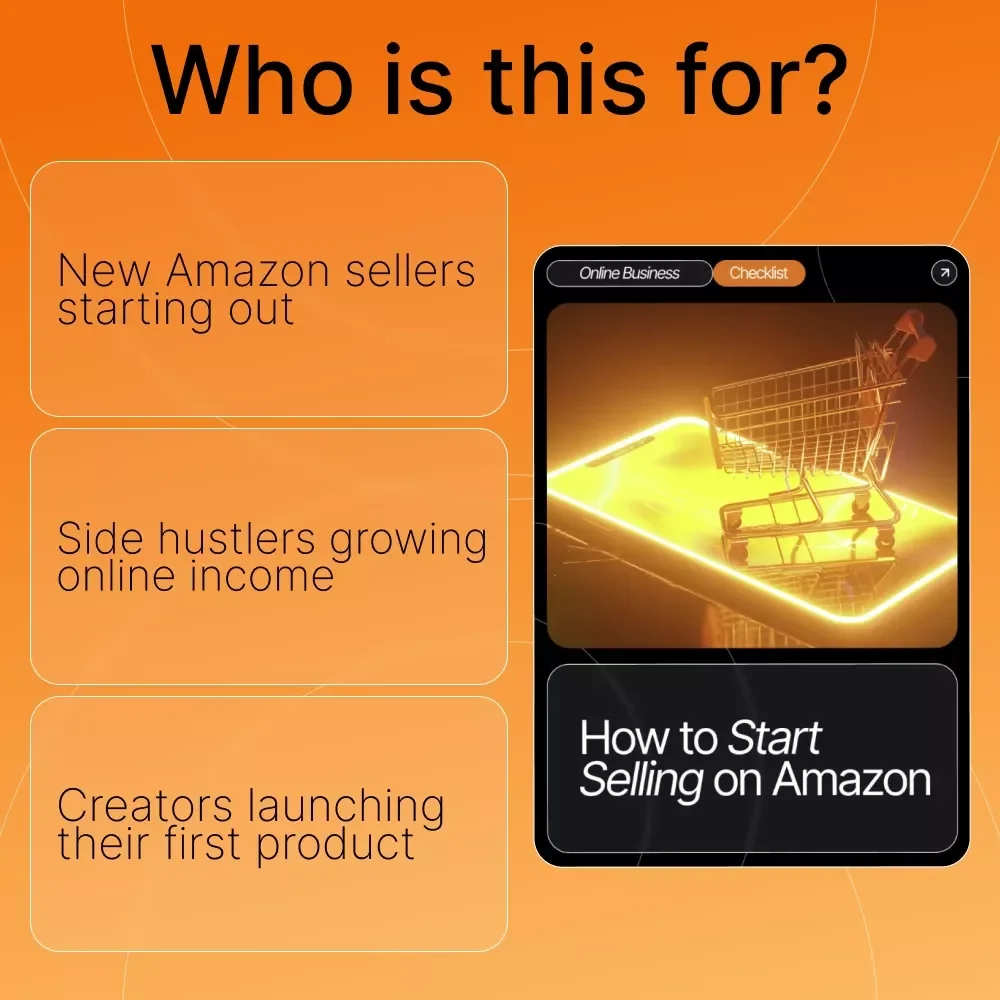 How to Start Selling on Amazon | Step-by-Step Beginner’s Checklist | Digital Download for New Amazon Sellers