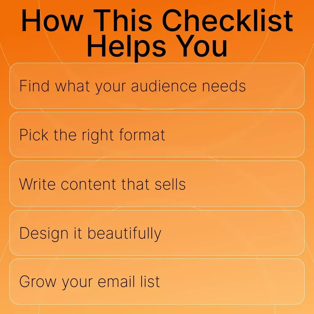 How to Create a Lead Magnet That Converts | Step-by-Step Printable Checklist for Entrepreneurs and Creators | Learn How to Create a Lead Magnet That Converts and Builds Your Email List Fast | Digital Download