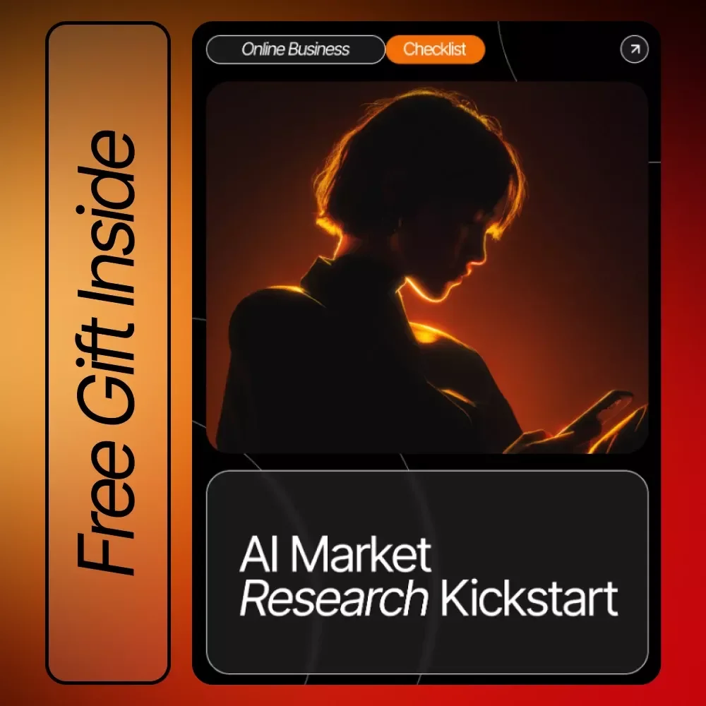 AI Market Research Kickstart – How to Use AI for Market Research Checklist, Digital Download for Entrepreneurs, Small Business & Creators
