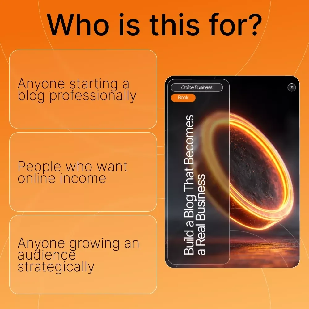Build a Blog That Becomes a Real Business | Blogging for Beginners eBook | How to Turn a Blog Into a Business | Monetization, Content & AI Growth Guide