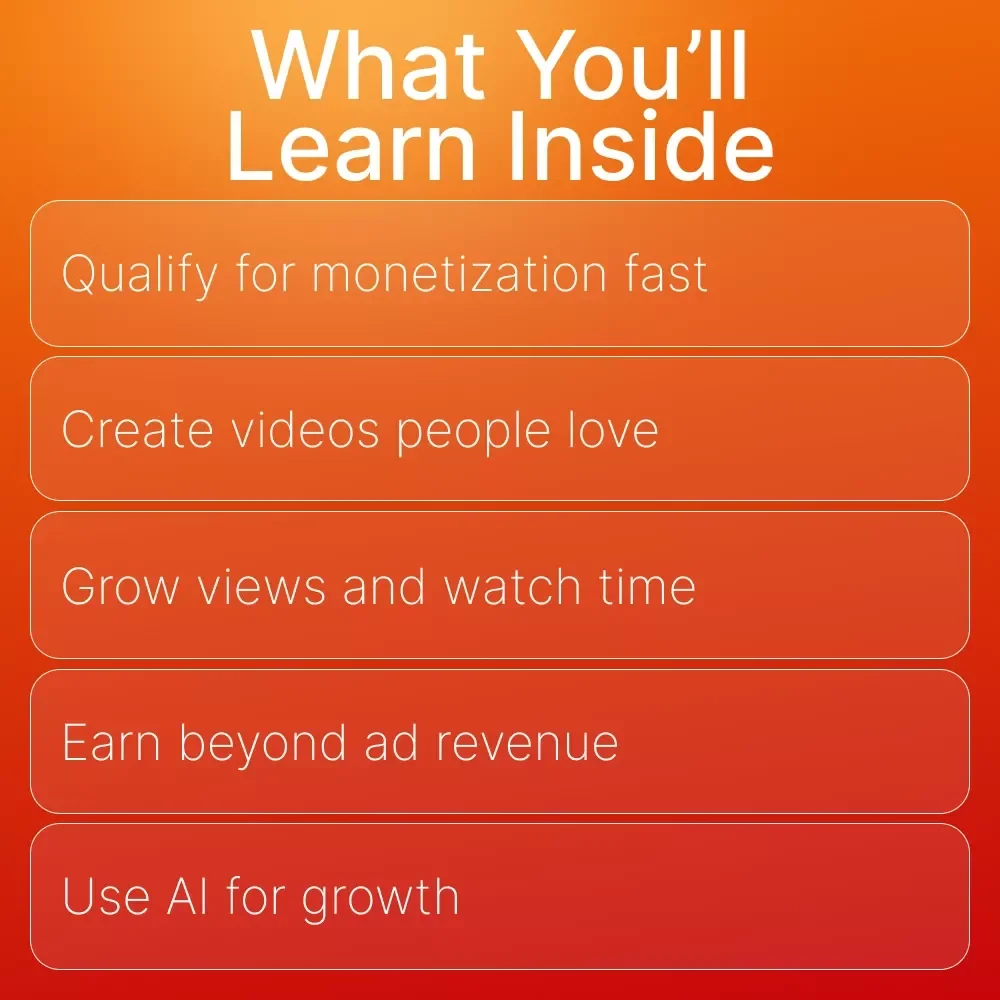 YouTube Monetization Made Simple | Step-by-Step Guide for YouTube Monetization Basics for Beginners | Learn How to Get Monetized, Earn Income, and Build a Long-Term Channel | Digital Download eBook