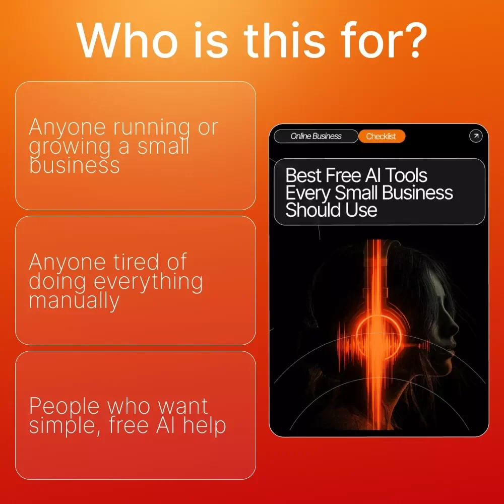 Best Free AI Tools Every Small Business Should Use | Small Business AI Checklist, Productivity Guide, Free AI Tool List, Digital Download SEO Resource