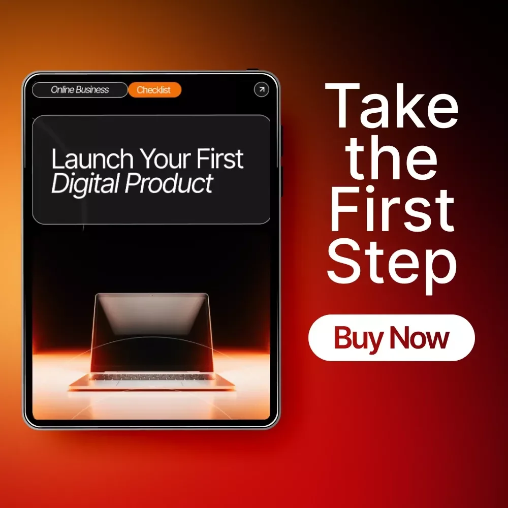 Launch Your First Digital Product Checklist | how to create a digital product to sell | Step-by-Step Beginner Guide for Coaches, Creators & Entrepreneurs