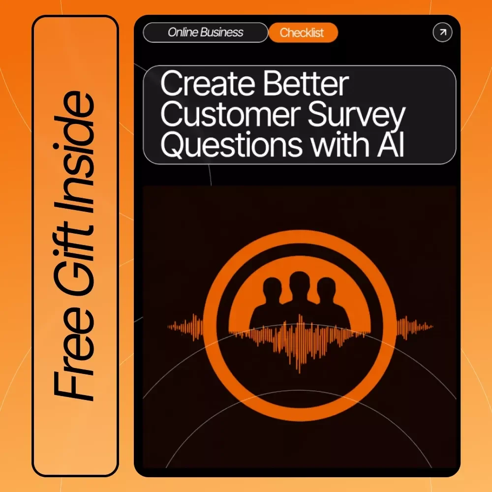 Create Better Customer Survey Questions with AI | Editable Checklist, Survey Writing Guide, Customer Feedback Template, Digital Download