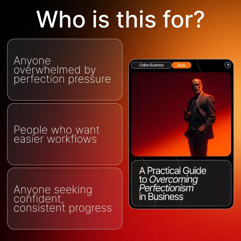 A Practical Guide to Overcoming Perfectionism in Business | Ebook for Entrepreneurs | Self-Growth Workbook | How to Get Over Perfectionism Guide