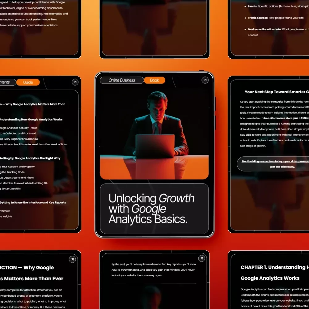 Unlocking Growth with Google Analytics Basics eBook - A Beginner's Guide to Data-Driven Success