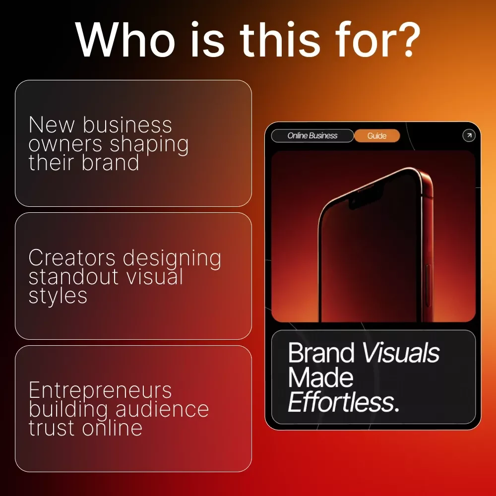 Brand Visuals Made Effortless | Build a Cohesive Visual Identity with Ease | Brand Visuals Explained Simply | Digital Download Guide for Entrepreneurs & Creatives
