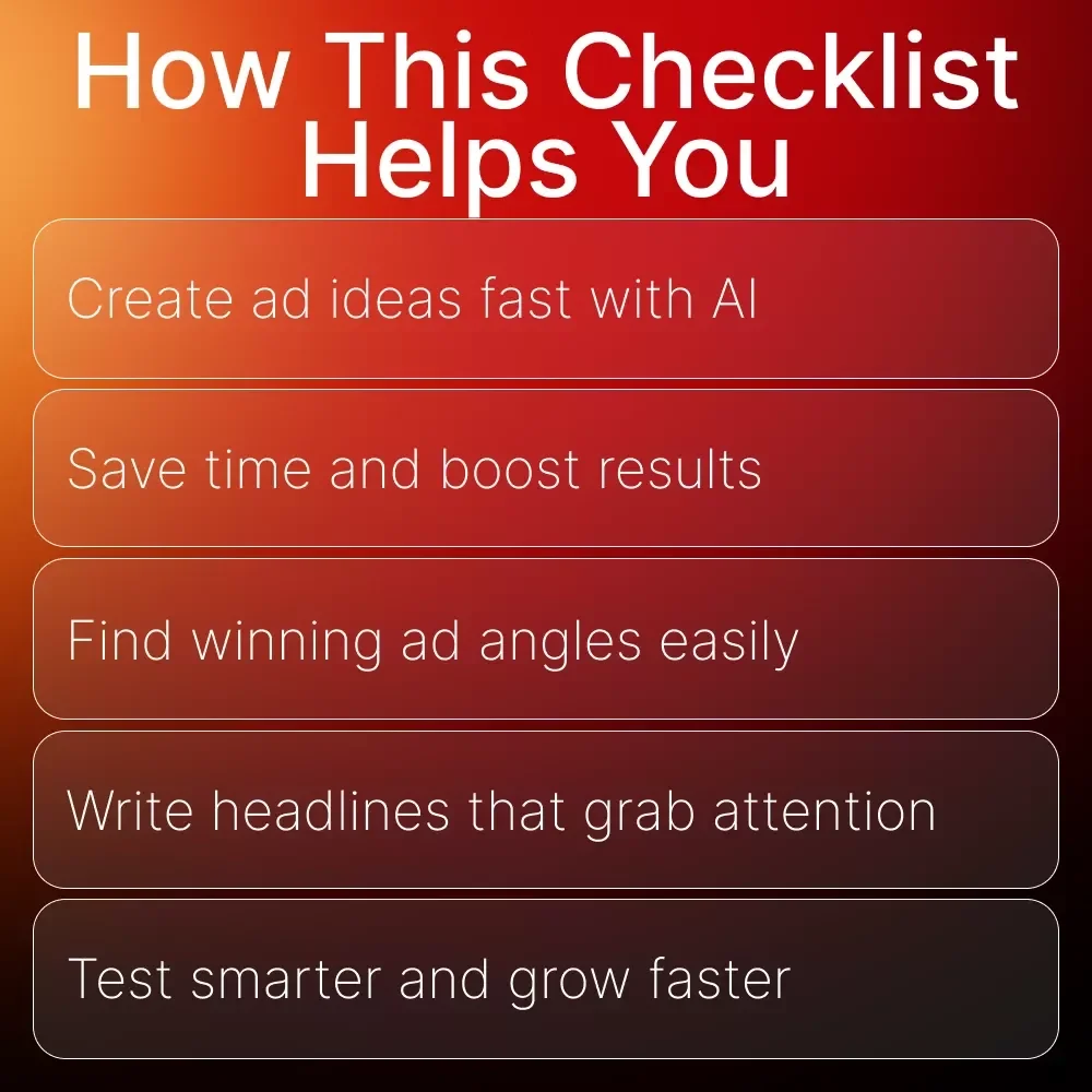 AI-Powered Ad Ideas | Digital Marketing Checklist for Creators & Entrepreneurs | Generate Winning Campaigns with ads ideas using ai tools | Instant Download PDF | Ad Copy, Visuals & Optimization Guide