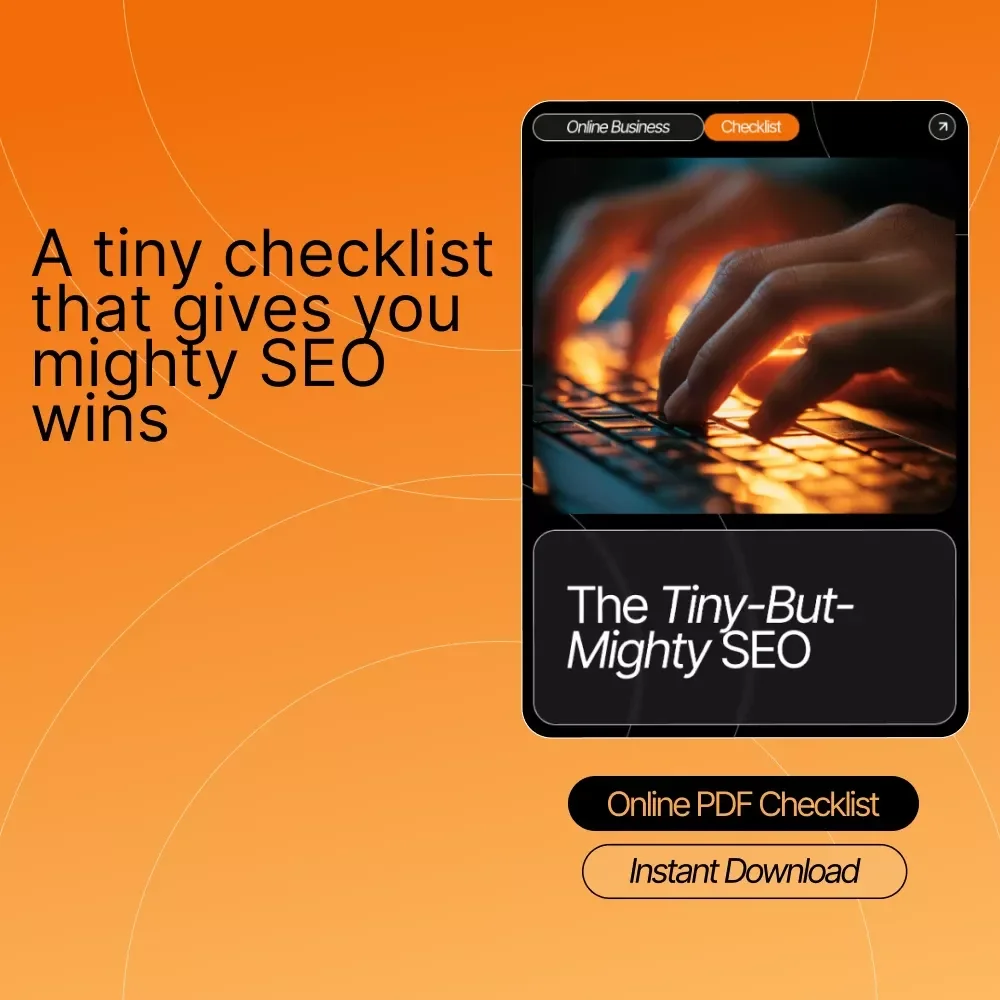 The Tiny-But-Mighty SEO Checklist | Small Blog SEO Booster | Beginner-Friendly SEO Tips for Very Small Blogs | Printable & Digital Download