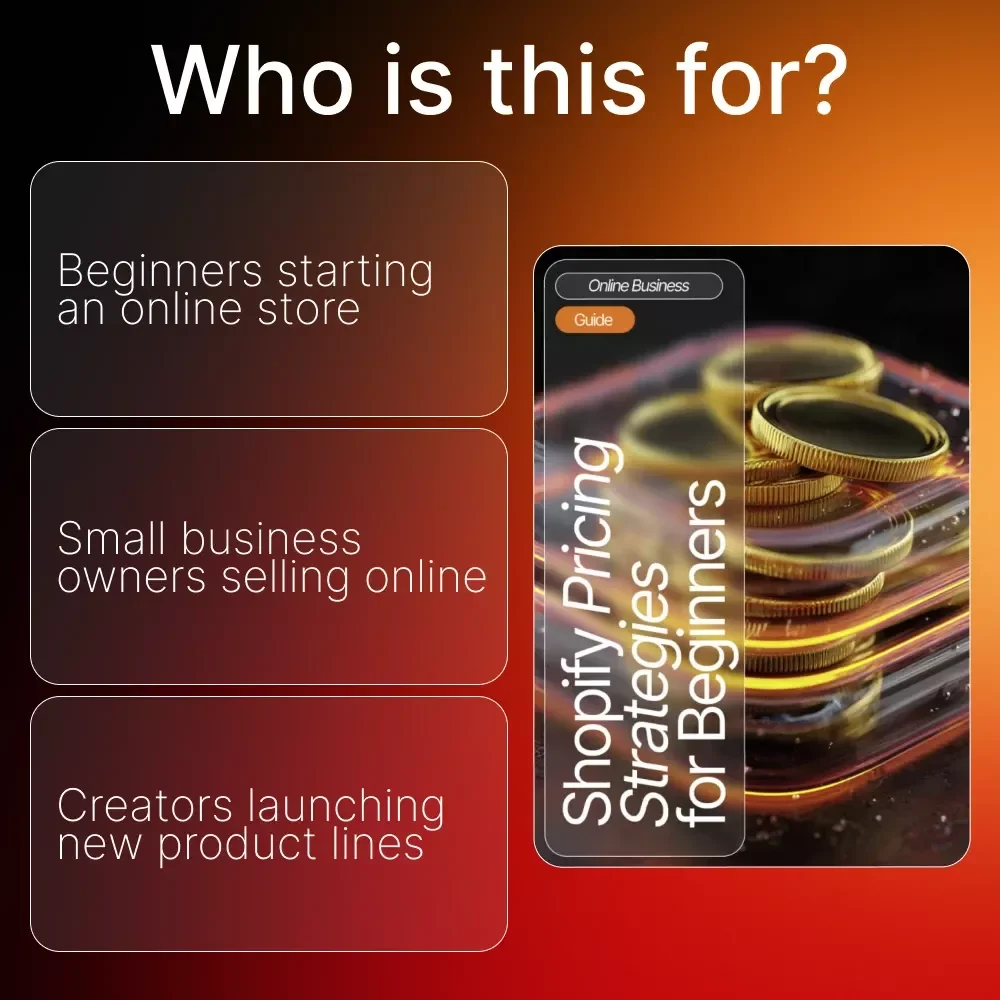 Shopify Pricing Strategies for Beginners | Digital Guide for Online Store Owners & Entrepreneurs | Learn How to Set Profitable Prices and Boost Sales