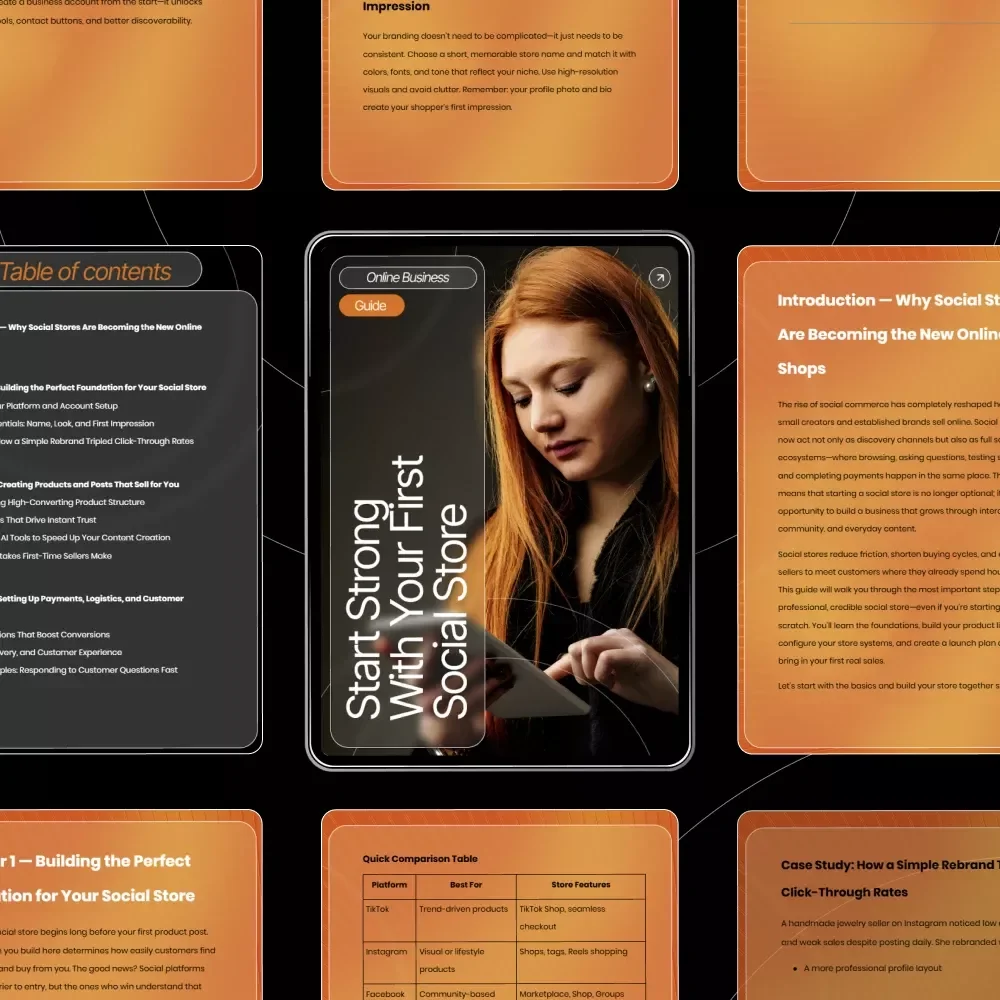 Start Strong With Your First Social Store | Step-by-Step Guide for Social Store Setup Basics | Digital Download for Creators and Entrepreneurs