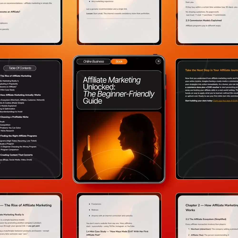 Affiliate Marketing Unlocked: The Beginner-Friendly Guide | Digital eBook for Online Income | What is affiliate marketing and how does it work | Step-by-Step Beginner Guide