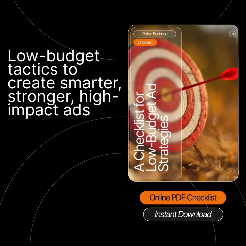 A Checklist for Low-Budget Ad Strategies | Small Business Marketing Checklist | Budget-Friendly Advertising Guide for Entrepreneurs & Creators
