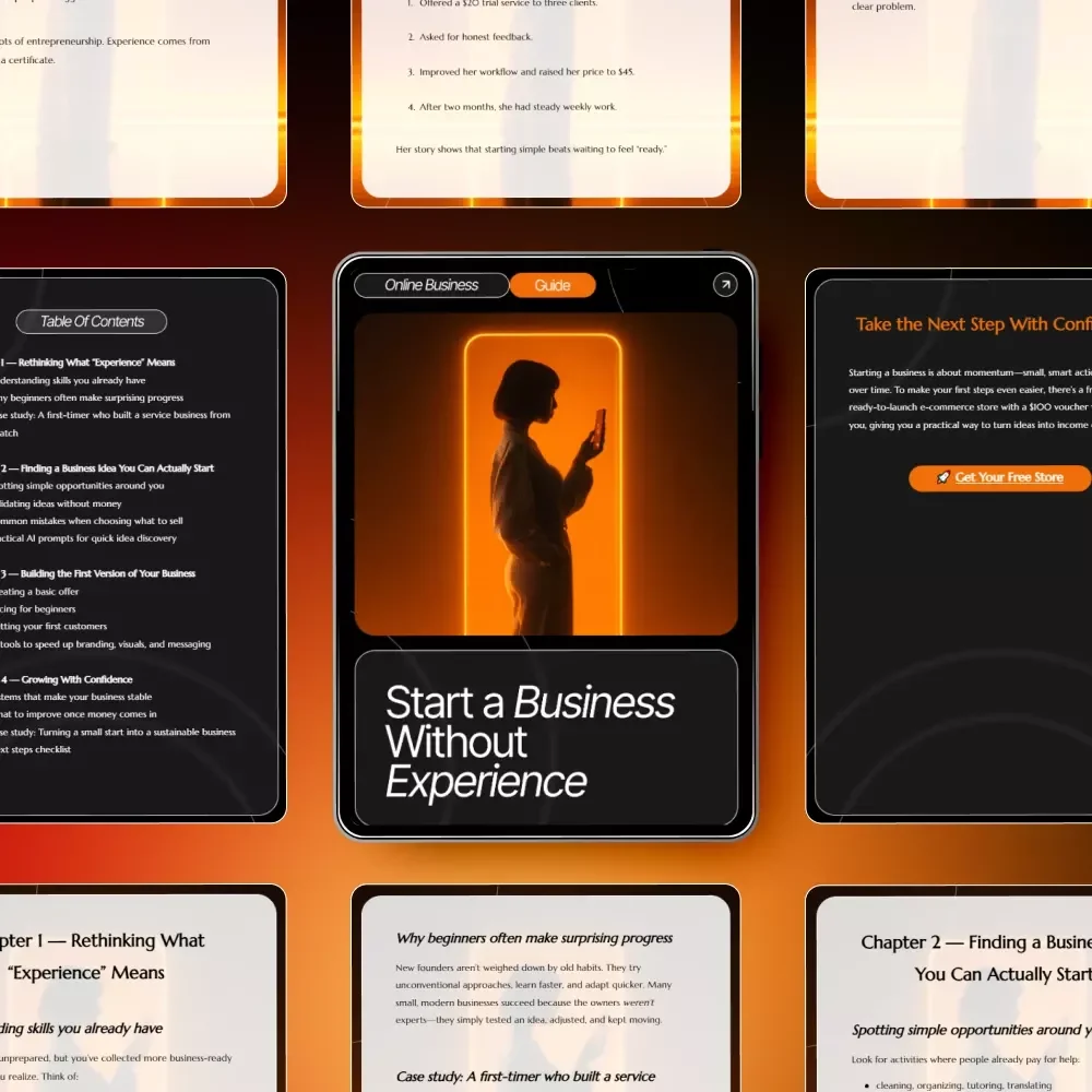 Start a Business Without Experience — Beginner-Friendly Guide for How to Start a Business With No Experience, Step-by-Step Digital Download for New Entrepreneurs