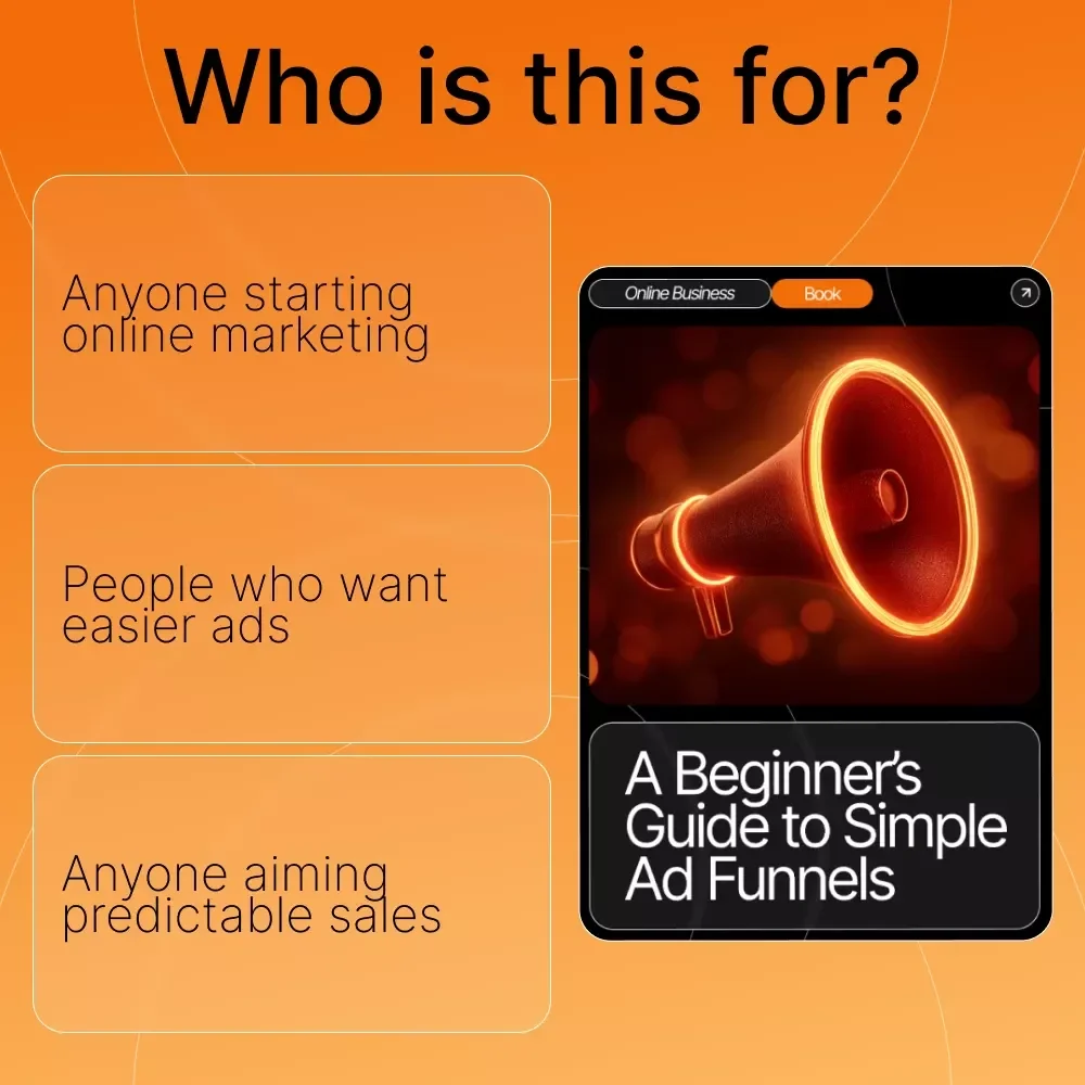 A Beginner’s Guide to Simple Ad Funnels | Digital Marketing eBook for Beginners | Learn simple ads funnels for beginners | Etsy-Style Instant Download