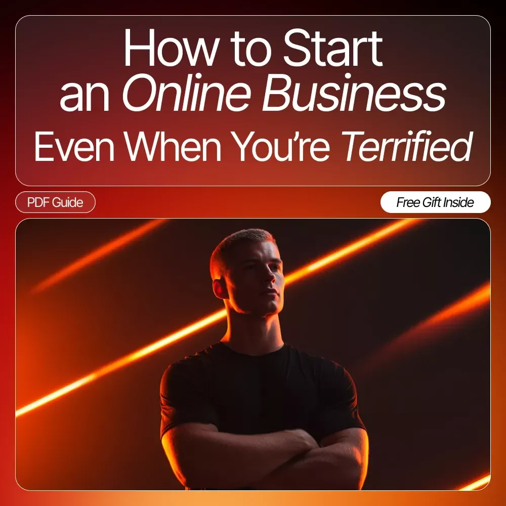 How to Start an Online Business Even When You’re Terrified | Printable Checklist for Beginners | Fear-Friendly Startup Guide | how to start an online business when you're scared