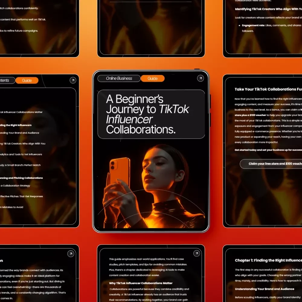 A Beginner’s Journey to TikTok Influencer Collaborations Guide for Beginners | Digital Download