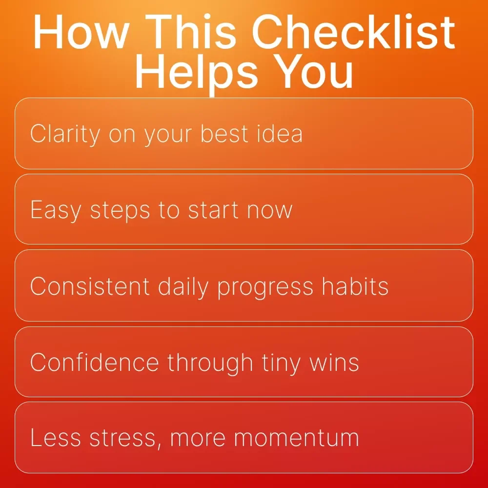 Stop Overthinking and Launch Your Online Business Checklist | How to Stop Overthinking and Take the First Step | Digital Download for New Entrepreneurs