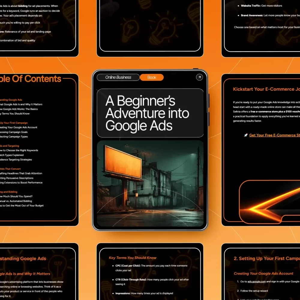 A Beginner’s Adventure into Google Ads – SEO-Friendly Digital eBook for Beginners | Google Ads Basics for Beginners | Step-by-Step PPC Starter Guide