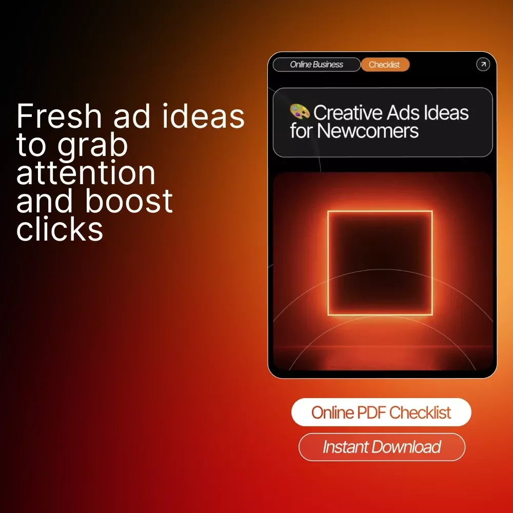Creative Ads Ideas for Newcomers | Digital Checklist for Beginners | Easy Ads Creative Ideas for Newcomers | Ad Concepts, Copy Tips & AI Tools
