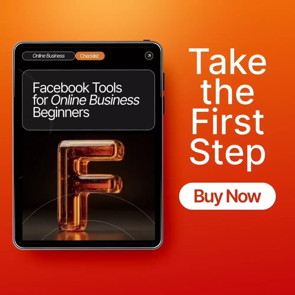 Facebook Tools for Online Business Beginners | Printable Checklist & Digital Guide | Learn How to Use Facebook Tools That Help Online Business Beginners Grow Fast