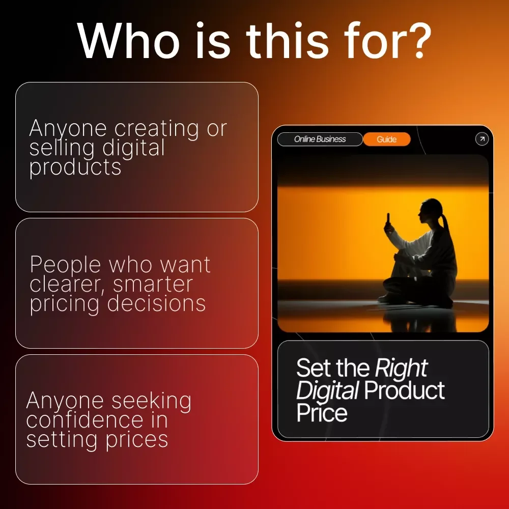 Set the Right Digital Product Price – Ultimate Pricing Strategy Guide for Creators, Coaches & Digital Sellers | eBook, Checklist & AI-Powered Pricing Tips | Digital Download