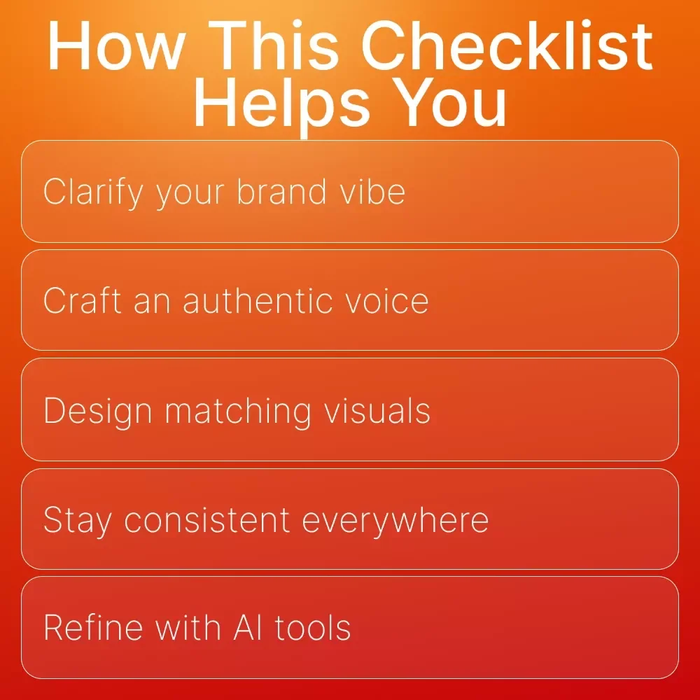 Brand Personality Playbook Checklist | Build Your Unique Brand Vibe | Brand Personality Ideas for Creators & Small Business Owners | Digital Download Branding Tool