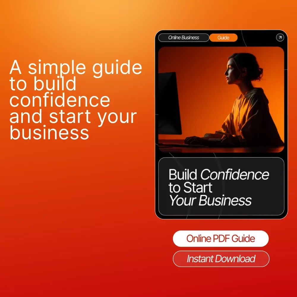Build Confidence to Start Your Business – Entrepreneur Mindset Guide for Beginners | Digital Download | how to build confidence to start a business | Startup Confidence Handbook