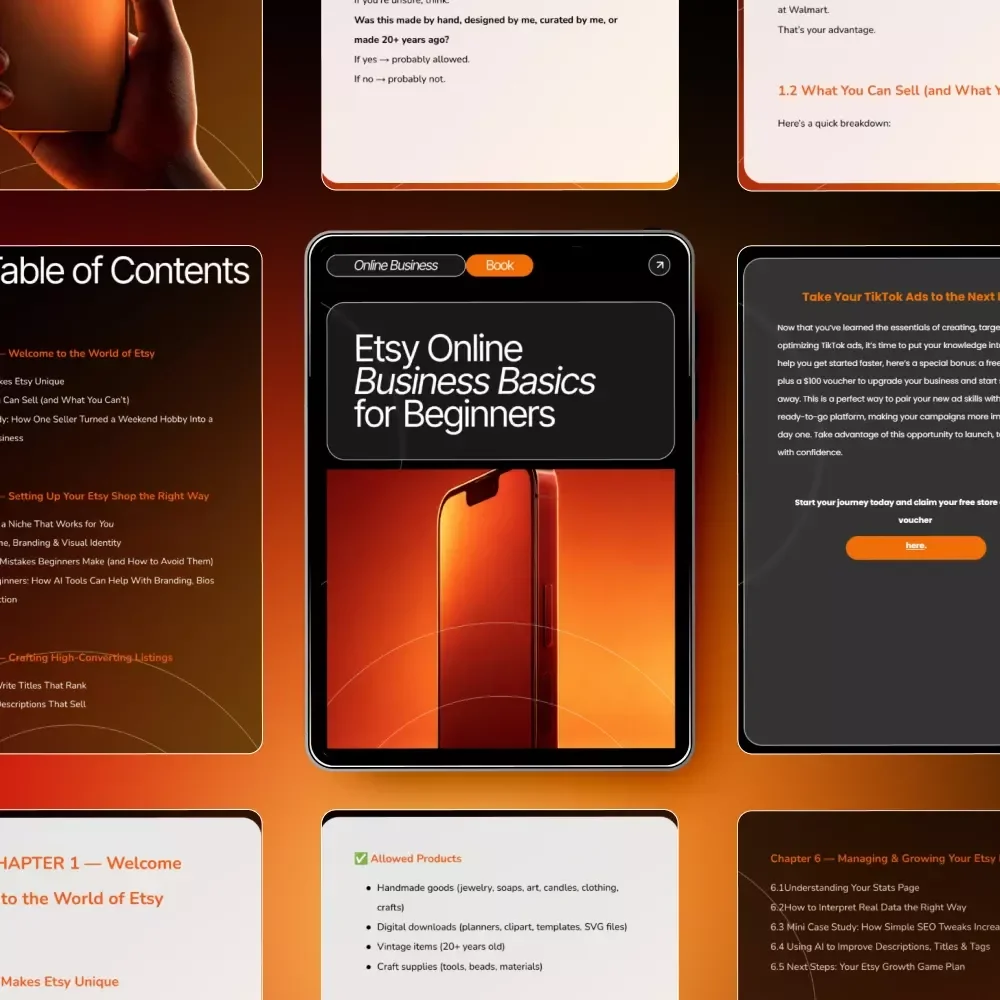 Etsy Online Business Basics for Beginners — The Essential Step-by-Step eBook for Starting and Growing a Successful Etsy Shop