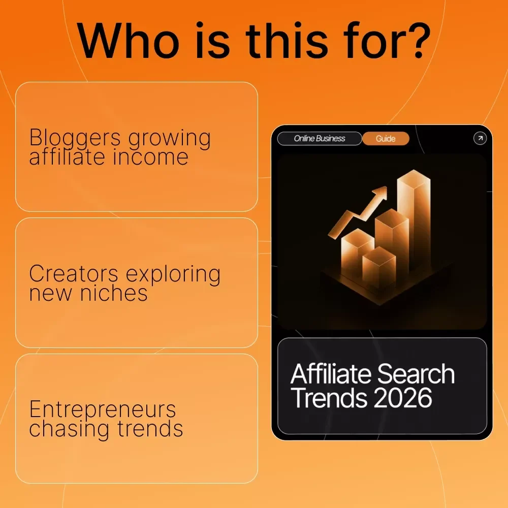Affiliate Search Trends 2026 | Digital Marketing Guide for Bloggers & Creators | Discover Profitable Niches and affiliate search topics 2026 | AI-Powered Research & Strategy | Instant Download PDF