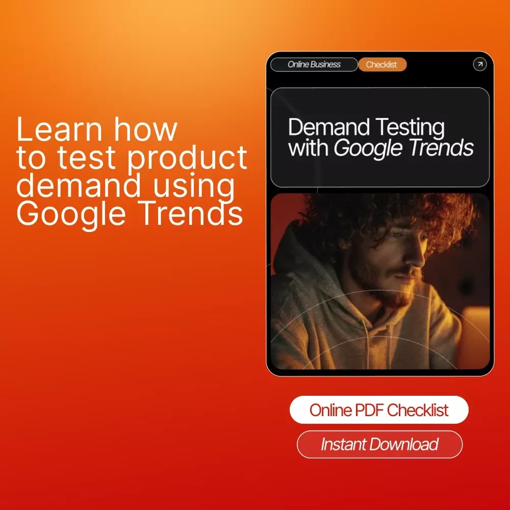 Demand Testing with Google Trends | Step-by-Step Digital Checklist for Entrepreneurs, Product Creators & Online Sellers | Simple Guide to Demand Testing with Google Trends