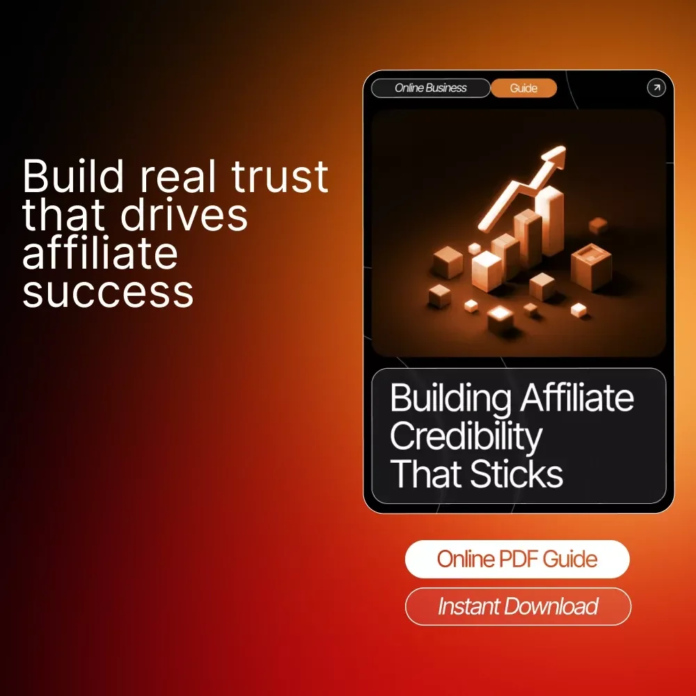 Building Affiliate Credibility That Sticks | Digital Guide for New Affiliate Marketers | Learn affiliate trust-building basics to Grow Loyal Audiences | Honest Marketing, AI Tips & Case Studies | Instant Download PDF