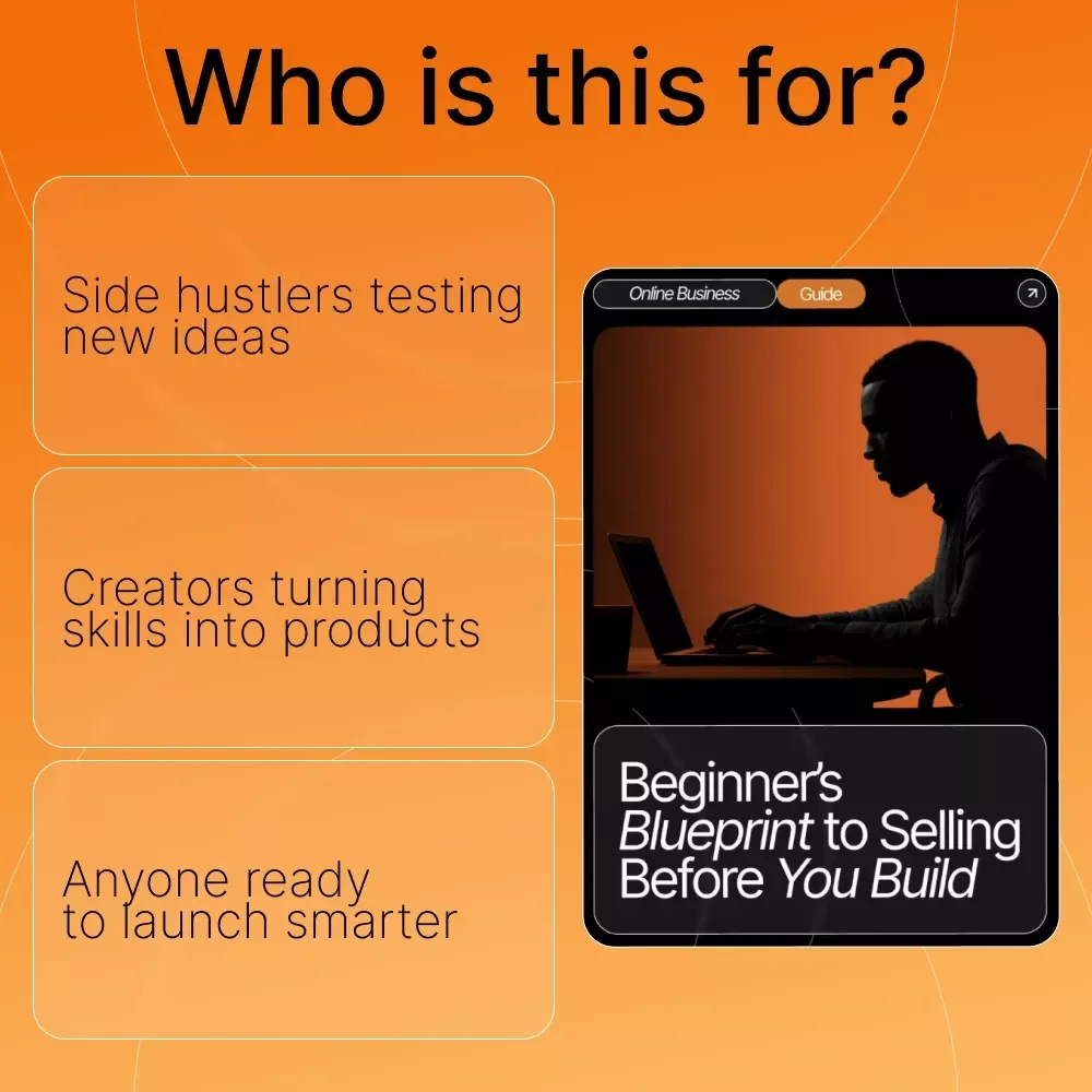 Beginner’s Blueprint to Selling Before You Build | Digital Download Guide for Entrepreneurs, Creators & Startups | Easy Pre-Sell Strategies for Beginners