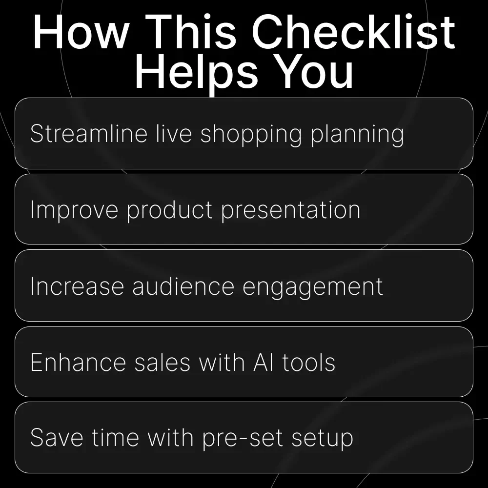 Live Shopping Spark Ideas Checklist: Ultimate Guide for Small Sellers to Create Engaging Live Shows
