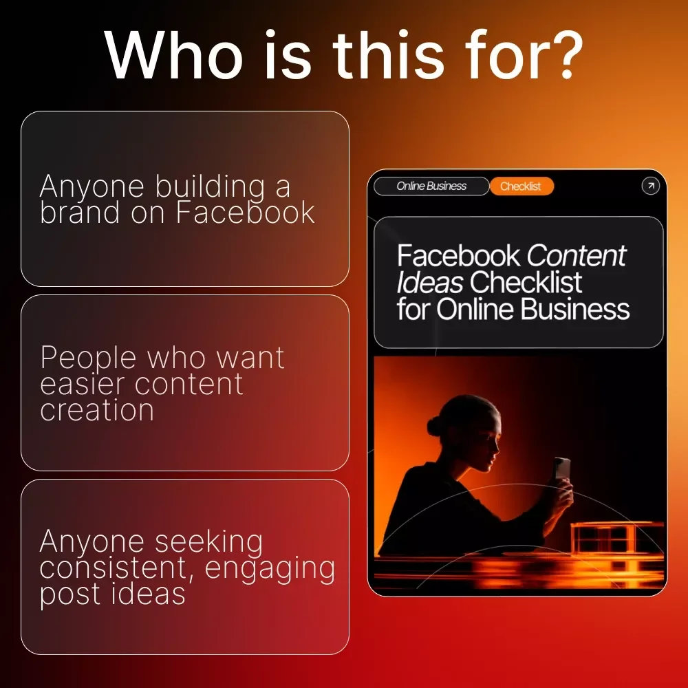 Facebook Content Ideas Checklist for Online Business: A Complete Guide to Boost Engagement
