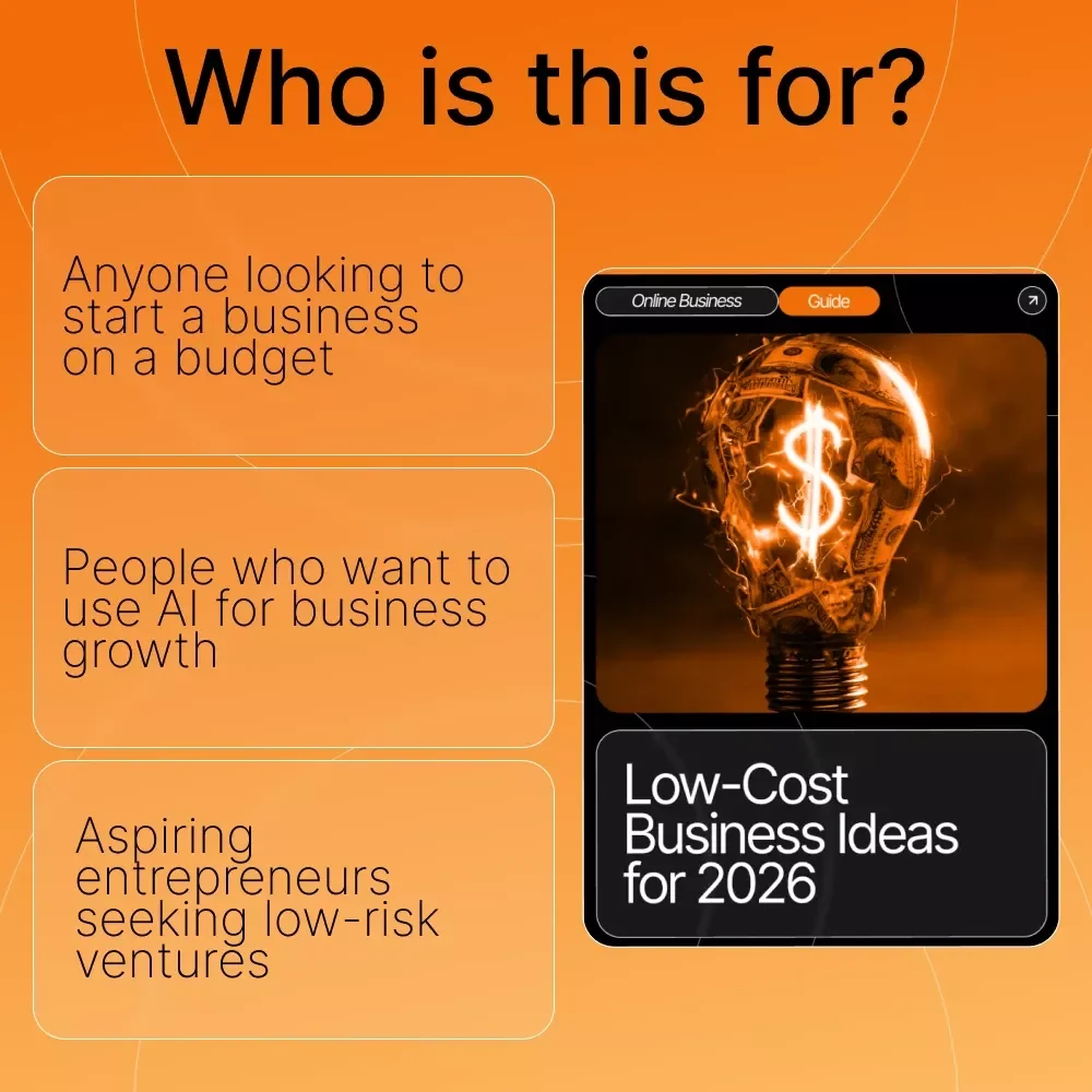 Low-Cost Business Ideas for 2026: A Guide to Starting Your Entrepreneurial Journey with Minimal Investment