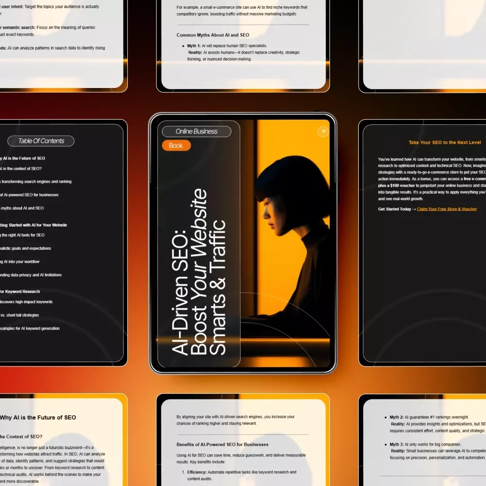 AI-Driven SEO: Boost Your Website Smarts & Traffic – SEO eBook for Entrepreneurs, Bloggers & Small Businesses | AI for Optimizing Your Website for SEO Guide