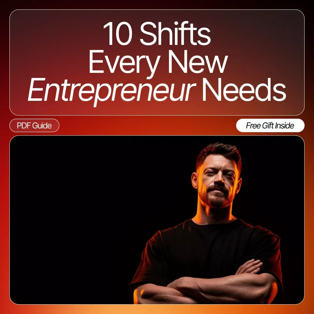 10 Shifts Every New Entrepreneur Needs – Printable Checklist for Mindset Shifts for New Entrepreneurs, Business Mindset Guide, Startup Mindset Worksheet