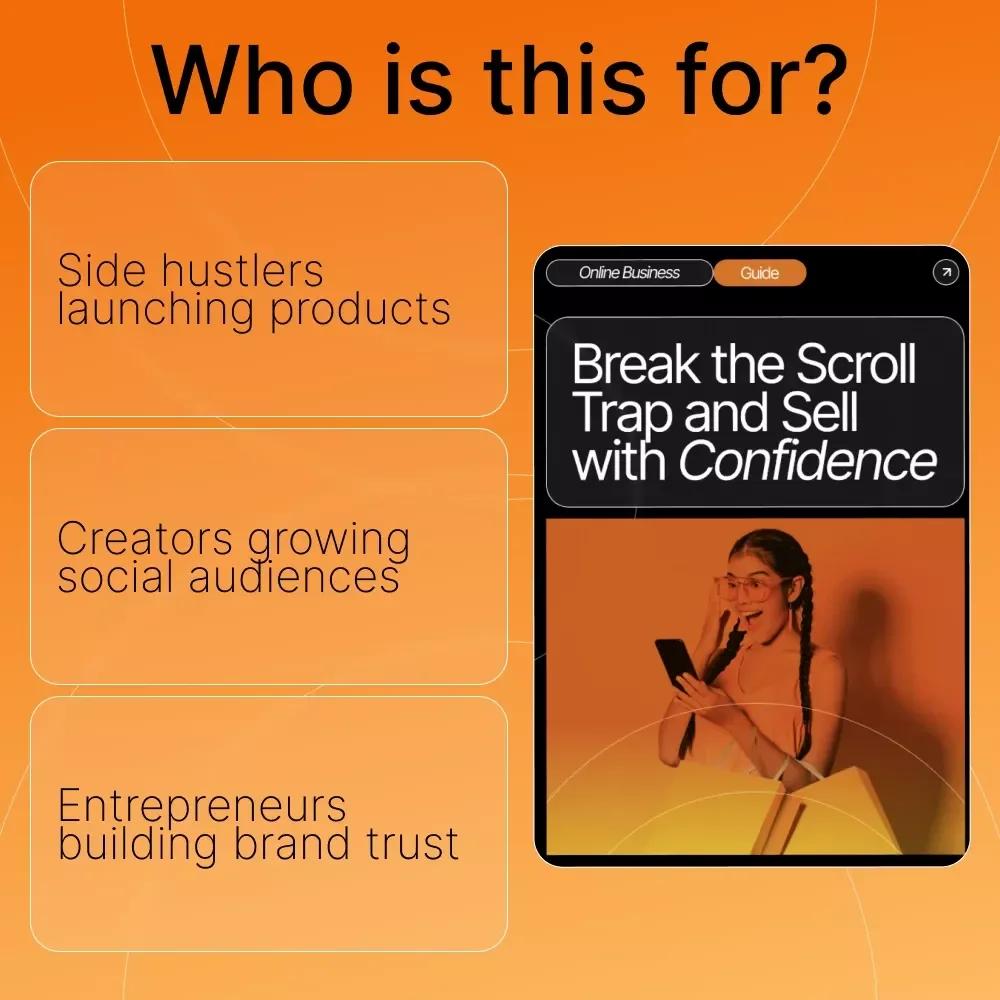 Break the Scroll Trap and Sell with Confidence | Fix Common Social Commerce Mistakes Beginners Make | Digital Download eBook for Creators and Small Business Owners